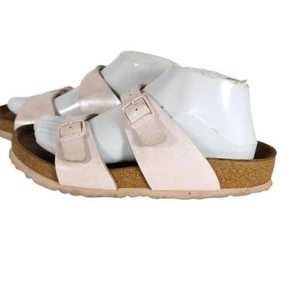 BIRKENSTOCK Women's Sydney Birko-Flor Graceful Rose SoftFB Slide Sandal EU38 US7 - Picture 2 of 14